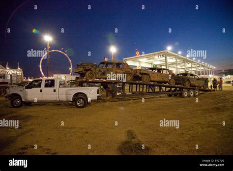 Demolition derby at county fair in PA Stock Photo - Alamy