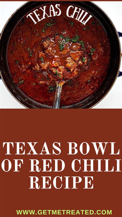 Texas Bowl Of Red Chili Recipe in 2023 | Red chili recipes, Recipes ...