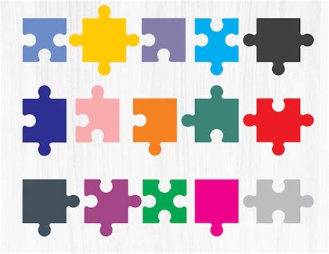 PUZZLE PIECES SVG Puzzle Pieces Clipart Puzzle Pieces Svg - Etsy