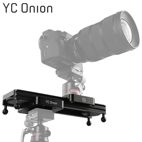 YC ONION Mini Camera DSLR Dolly Slider Portable Design Video Camera Track Slider With Adjustable ...