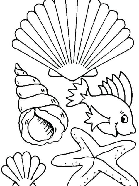 Free Printable Sea Shells Coloring Pages - ImaniaxGreer