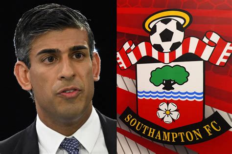 Download Rishi Sunak And Southampton FC Flag Wallpaper | Wallpapers.com