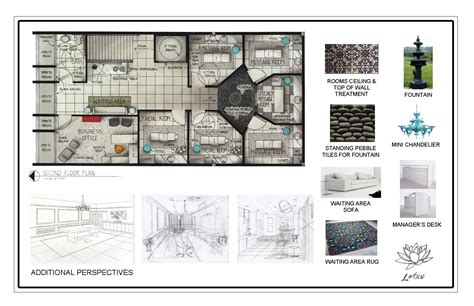 Salon example 3 floor 1 | Spa interior design, Spa design, Floor plans