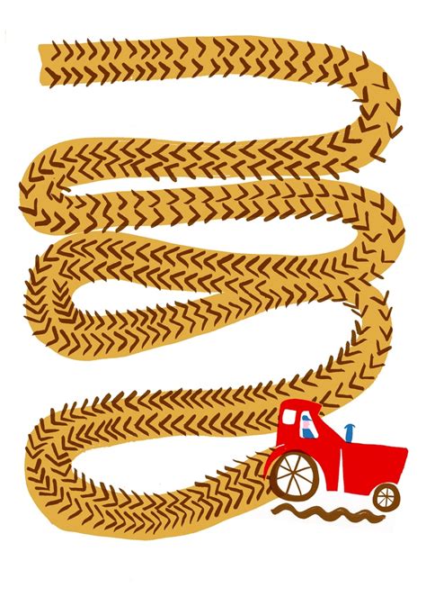 New illustration Tracks of a Tractor | Envelope art, Illustration ...