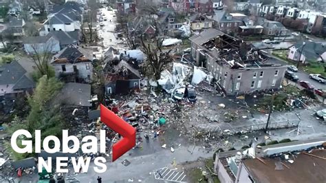 Nashville tornado: Drone footage shows incredible path of destruction ...