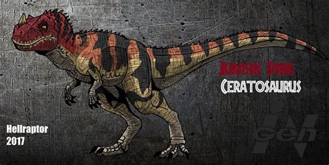 Jurassic Park: Ceratosaurus( new art) by Hellraptor | Jurassic world, Jurassic park world ...