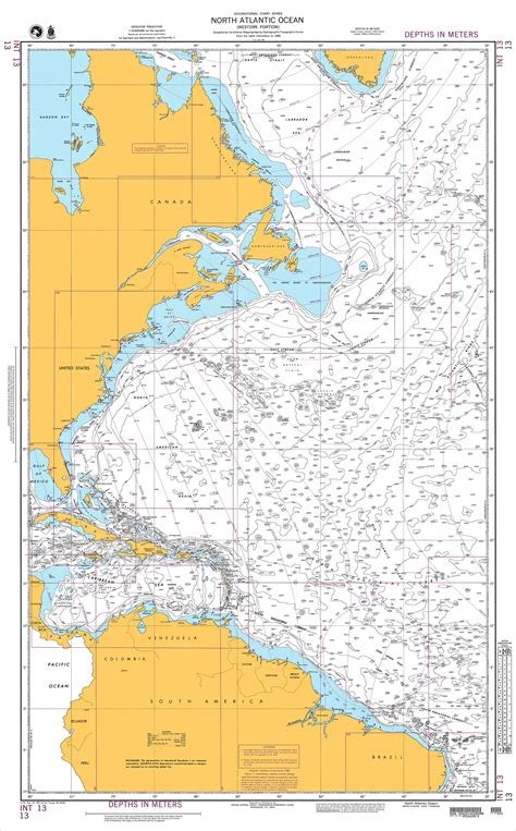 Bathymetric Nautical Chart - 15524-10M North Pacific Ocean