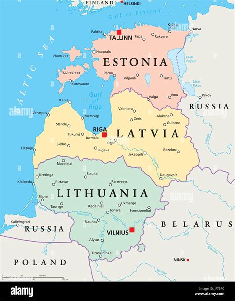 europe, eastern europe, latvia, lithuania, estonia, map, atlas, map of ...