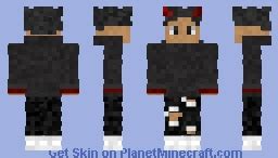 Black Hoodie V2 Minecraft Skin