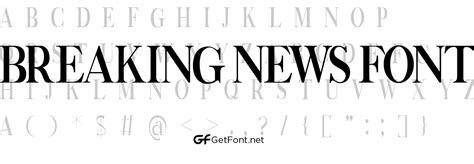 Download Breaking News Font Now! - GetFont