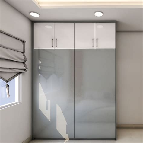 Contemporary Sliding Door Wardrobe Design With Lofts | Livspace