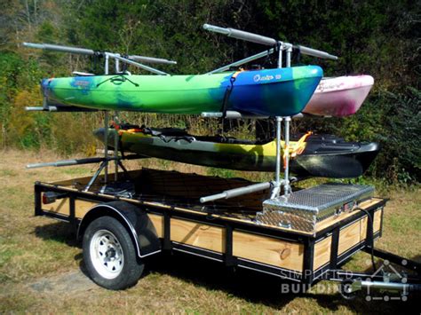 Build Your Own Kayak Trailer: Utility Trailer Conversion | Simplified ...