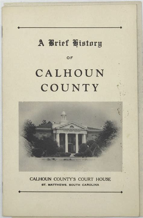 A Brief History of Calhoun County cover and caption title | CALHOUN COUNTY