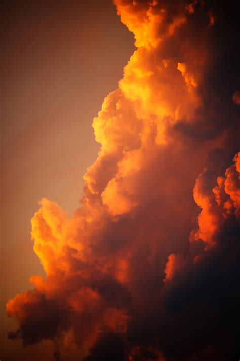 Orange Clouds At Sunset Free Stock Photo - Public Domain Pictures