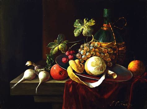 F. Oskar Knapp | food still life with vanitas symbolism | MutualArt