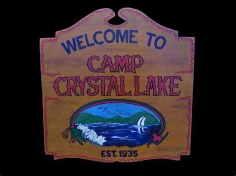 Camp Crystal Lake Sign Replica (Friday The 13th ) Jason Voorhees ...