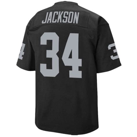 Mens Oakland Raiders Bo Jackson Mitchell & Ness Black 1990 Authentic Throwback Jersey - NFLShop.com