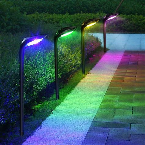 Color Changing Solar Garden Lights - Green Solar Panel