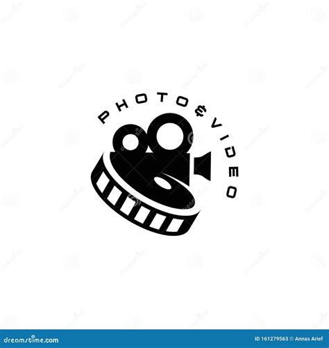 Video and Camera Lens for Entertainment Logo Design Inspiration Stock ...