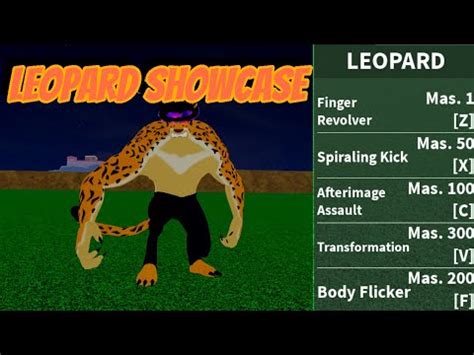 New Leopard fruit Showcase in Blox Fruits! - YouTube