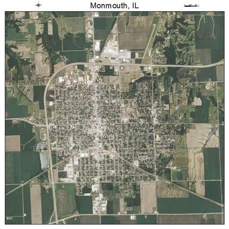 Aerial Photography Map of Monmouth, IL Illinois