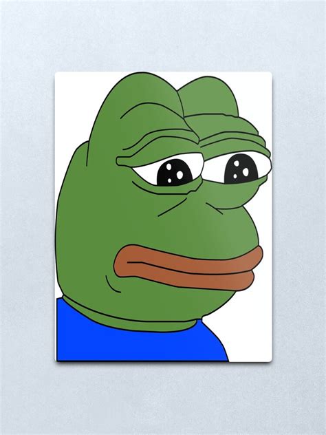 "Pepe / Sad pepe meme" Metal Print by Abusive-materia | Redbubble