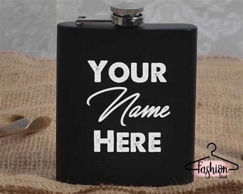 Custom Flask Personalized Flask Custom Design Flask Engraved Flask ...