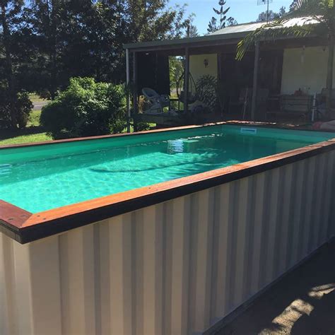 See shipping container swimming pools for sale and price.