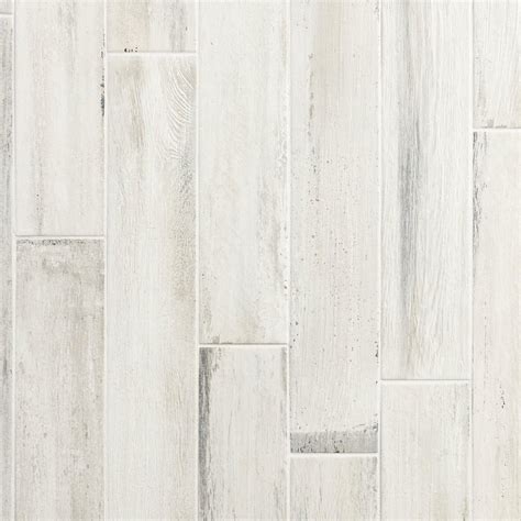 Lexington White Wood Plank Porcelain Tile in 2020 | White wood floors, Wood plank tile, Wood ...