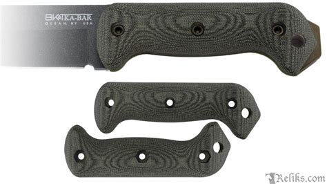 Black Micarta Becker Handle Set - Knife Accessories at Reliks.com