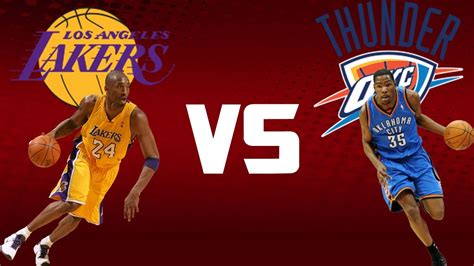 NBA 2K13 - Los Angeles Lakers vs OKC Thunder - YouTube