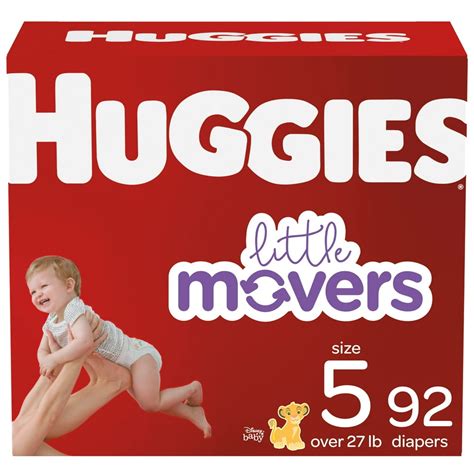 Huggies Little Movers Baby Diapers, Size 5, 92 Ct - Walmart.com ...