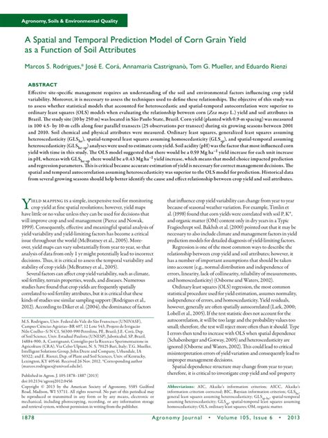 (PDF) Agronomy Journal