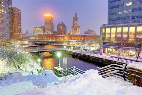 Winter in downtown Providence, Rhode island Photograph by Denis Tangney ...