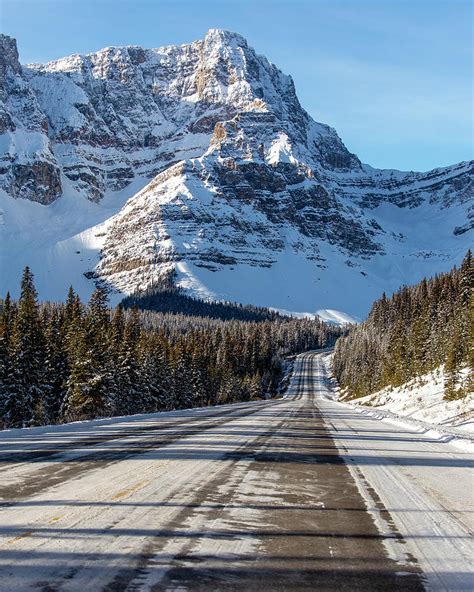 Icefields Parkway In Winter, Banff Photograph by Ben Girardi