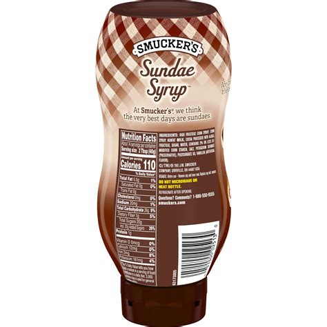 Smucker's Sundae Syrup Chocolate Flavored Syrup, 20 oz · The J.M ...