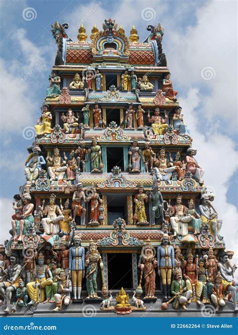 Sri Mariamman Hindu Temple - Singapore Stock Photo - Image of religious, chinatown: 22662264