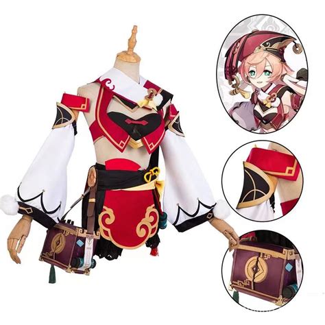 Genshin Impact Yanfei Cos Cosplay Clothing Yanfei Set and Wig | Shopee ...