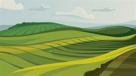 Green agricultural fields. 2230518 Vector Art at Vecteezy