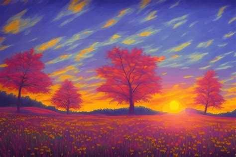 Colorful Wildflower Meadow in Bloom Graphic by karl5870 · Creative Fabrica