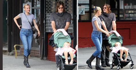 Norman Reedus And Diane Kruger Step Out In NYC With Their Daughter: Photos