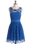 Blue Lace Dress | DressedUpGirl.com