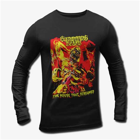 Summoning Death Band Long Sleeve T-Shirt, Summoning Death The House That Screamed Longsleeve Tee ...