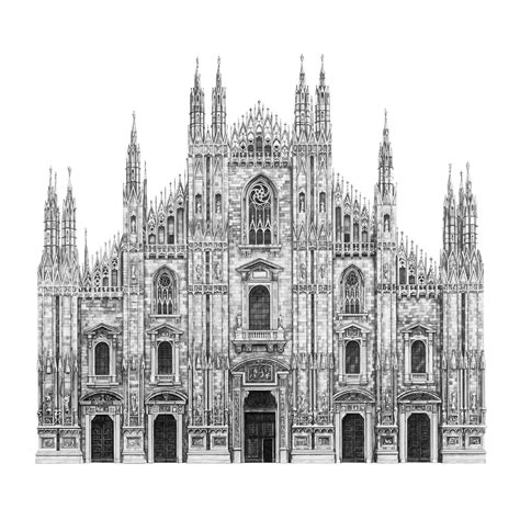 Minty Sainsbury — Milan Cathedral Architectural Print