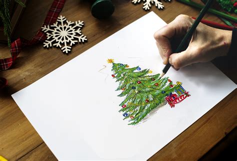 Christmas Tree Drawing: Step-by-Step Tutorial | Mimi Panda