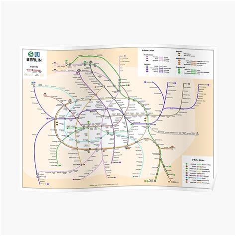 "Berlin subway map" Poster for Sale by SubwayMapper | Redbubble