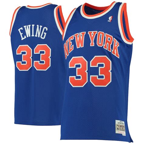 Mitchell & Ness Patrick Ewing New York Knicks Blue 1991-92 Hardwood ...