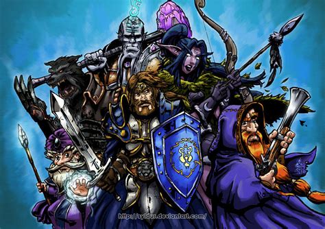 Alliance Races (Color) by Syldur on DeviantArt