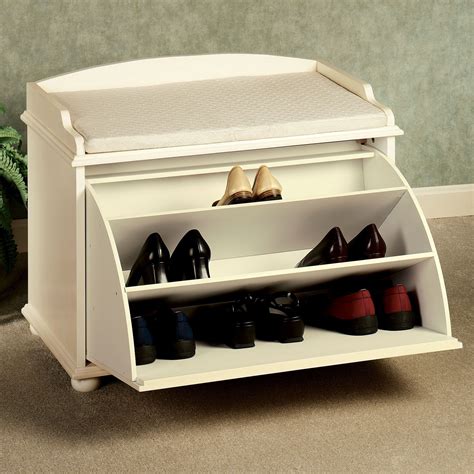 Amelia Pale Yellow Shoe Storage Bench