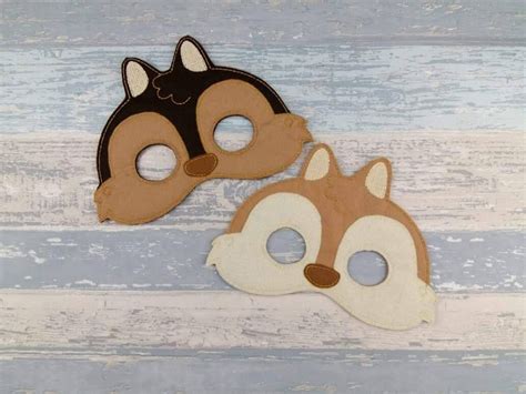 Chipmunk Mask Felt Woodland Mask Animal Mask Alvin Mask | Etsy